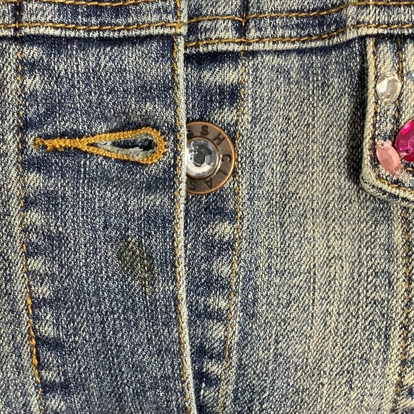 Clash Jean jacket Jeweled Bling Size XL with tank included Size Large - Picture 7 of 16